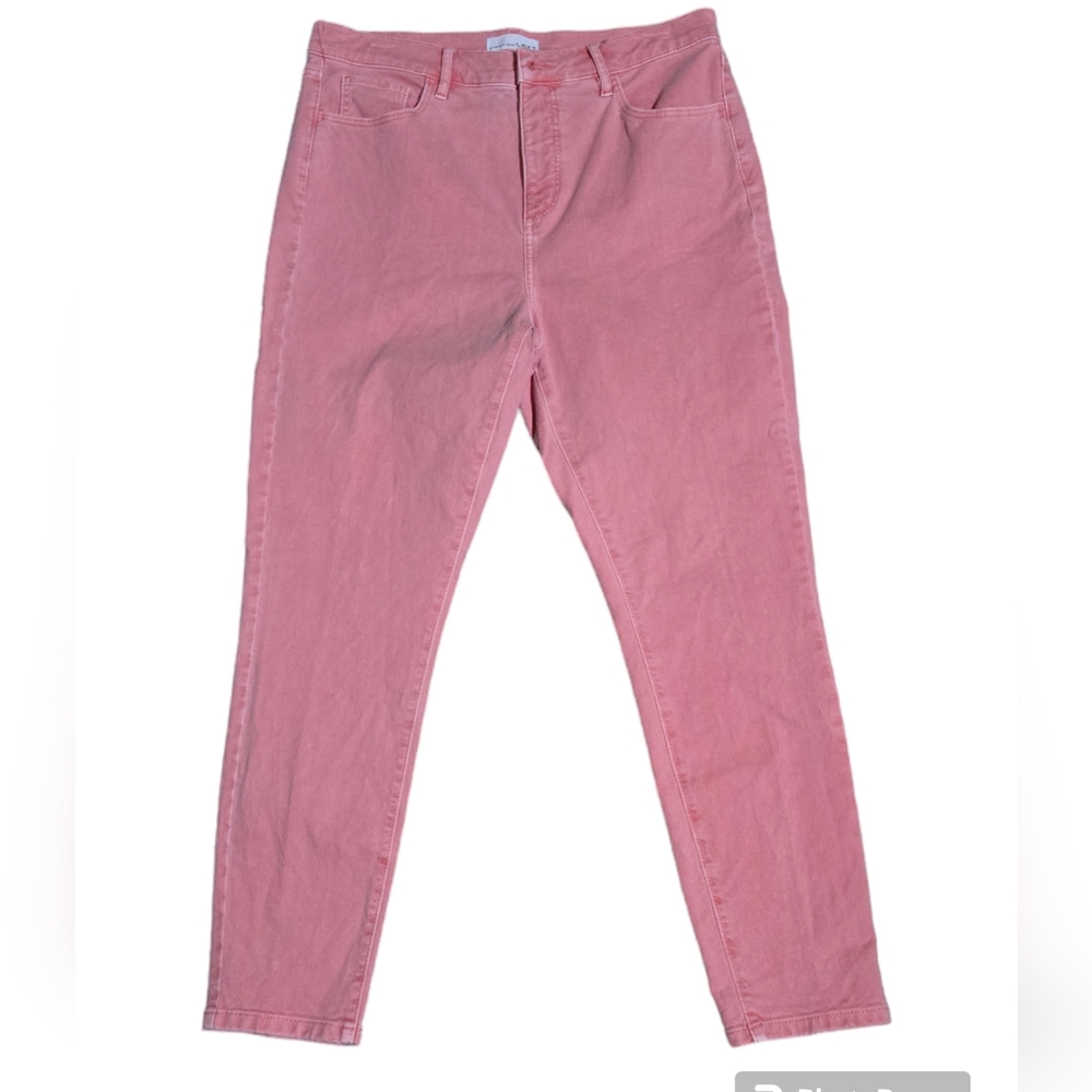 LOFT HIgh Waist Skinny Fit Women's Jean Size W30 / 10 Salmon